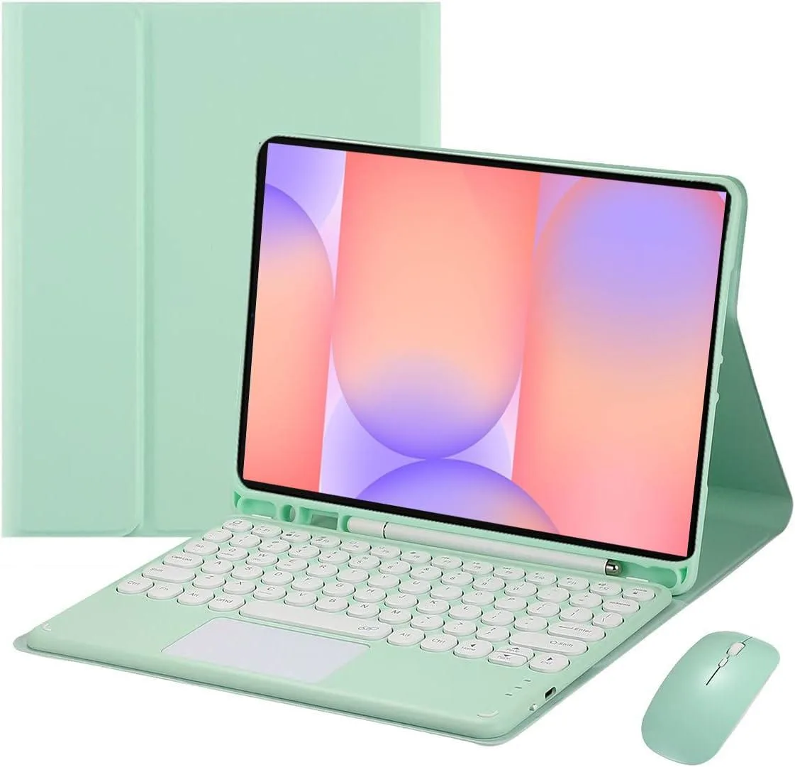 Timoom Timoom Magnetic Detachable Touch Keyboard Case with Mouse Green 10.9/11 — product photo