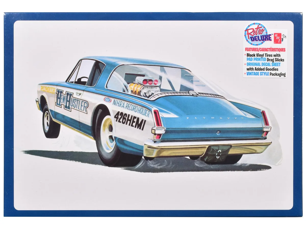 AMT AMT AMT1464 1/25 1966 Plymouth Barracuda Hemi Hustler Model Kit hobby collectible — product photo