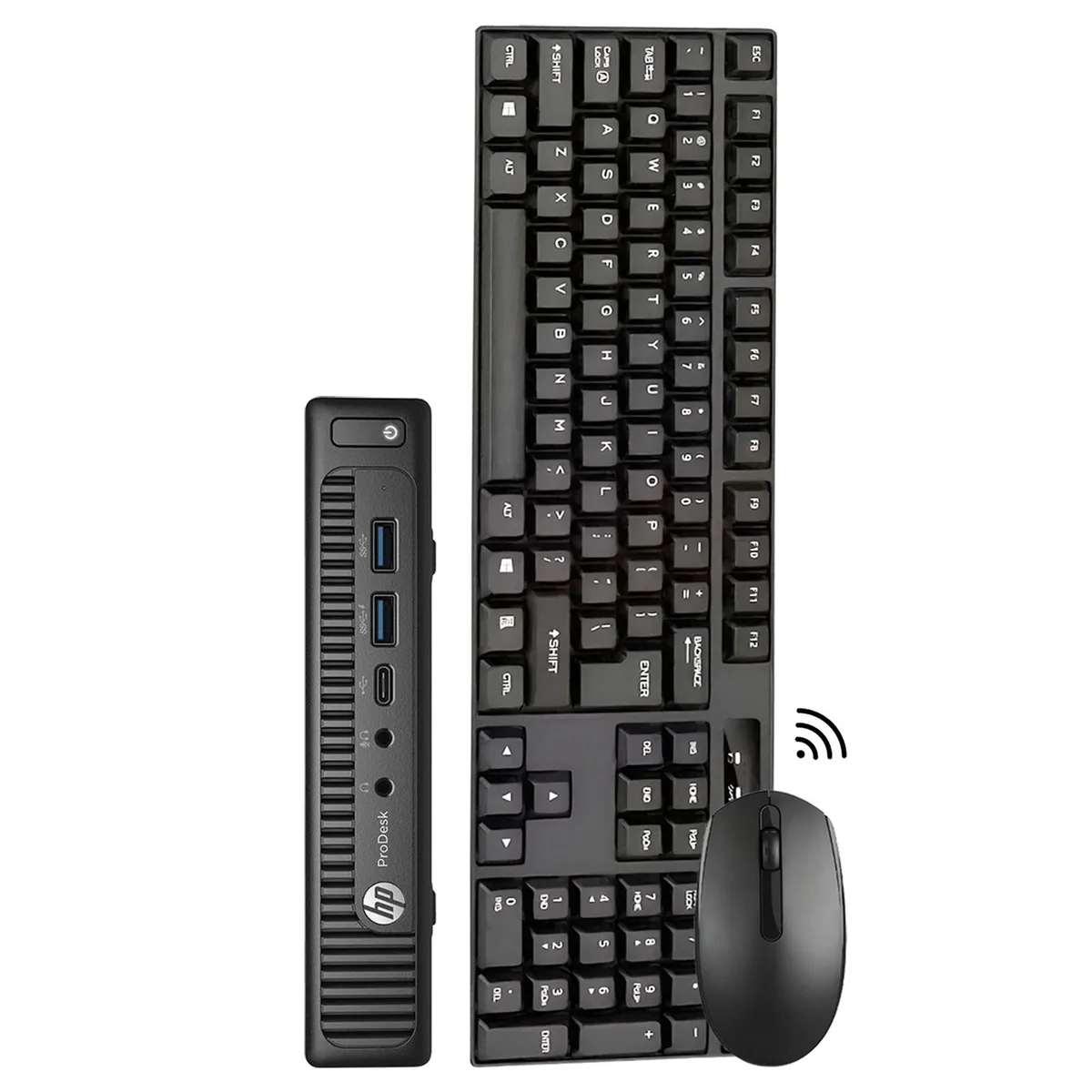 HP HP ProDesk 600 G2 Mini desktop PC i5-6500T 16GB 512GB NVMe WiFi BT wireless KB mouse — product photo