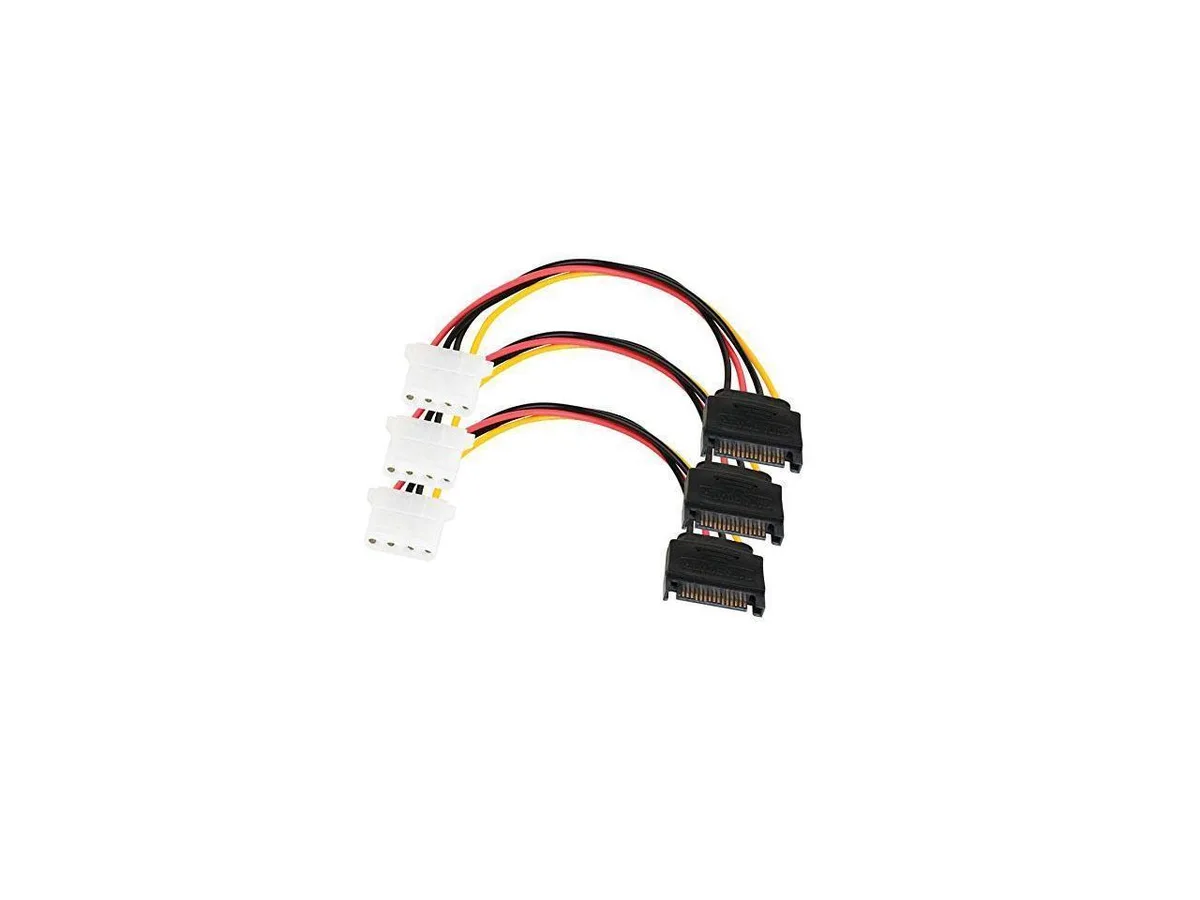 BONAEVER BONAEVER SATA to LP4 Power Cable 3 Pack bag — product photo