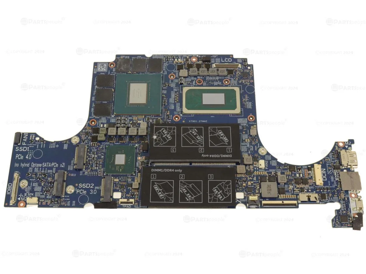DELL DELL Inspiron 16 7610 Motherboard i7-11800H RTX 3060 3-Fan 9FDV3 — product photo
