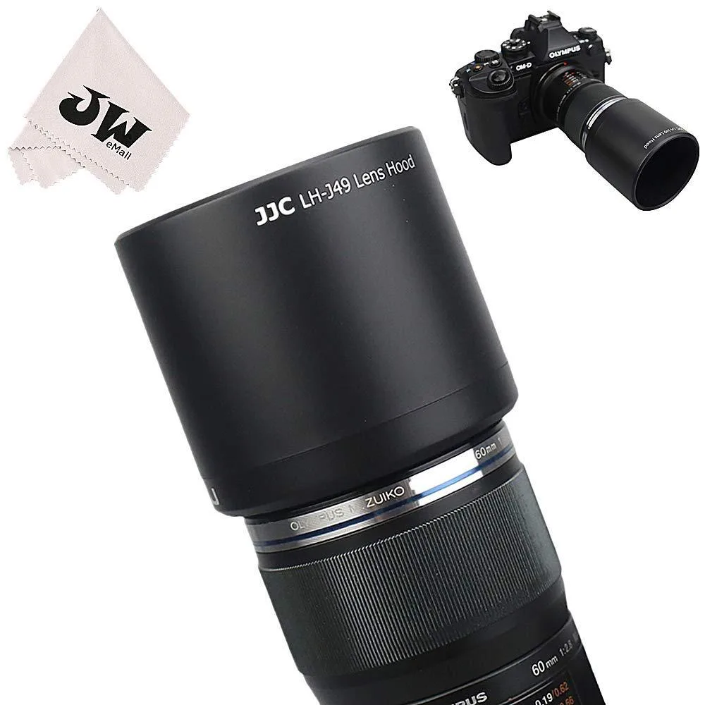 JJC JJC Reversible Lens Hood for Olympus M.ZUIKO 60mm f2.8 Macro (LH-49) — product photo