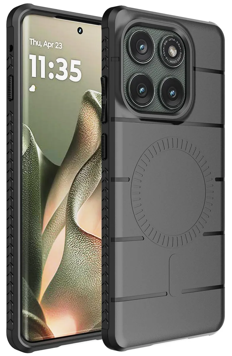 Nakedcellphone Nakedcellphone Flex Case Motorola Edge 2025 Matte Black MagSafe — product photo