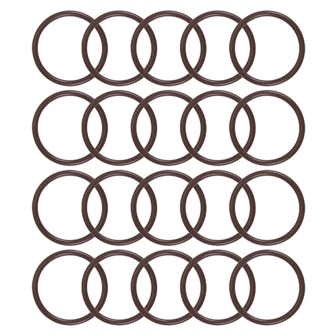 Unique-Bargains Unique-Bargains Fluorine Rubber O-Rings 19mm OD 16mm ID 1.5mm Pack of 20 — product photo