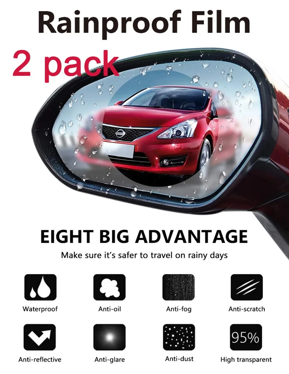 Werleo Werleo Rearview Mirror Protective Film 3.9X3.9inch Pack of 2 — product photo