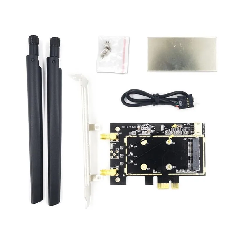 YINGHUA YINGHUA M.2 Wi-Fi Adapter PCIe 1x Mini PCIe 2 Antennas 1200Mbps — product photo