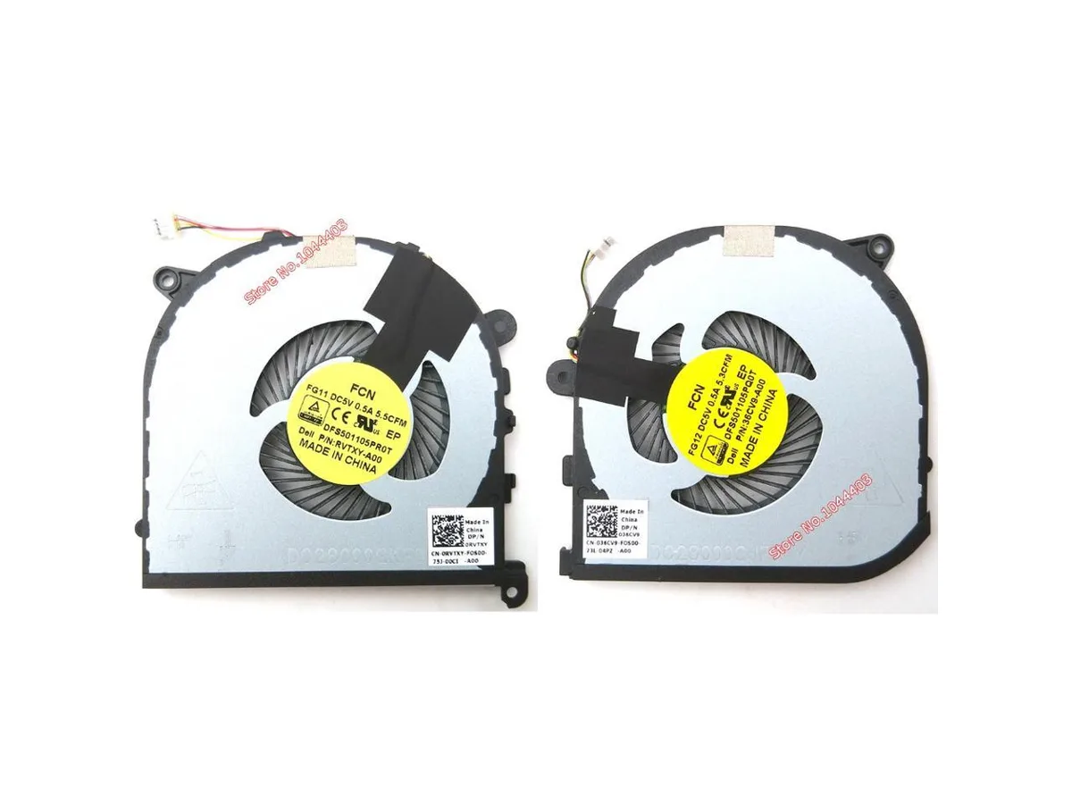 Fans Fans Dell XPS 15 9550 CPU GPU Cooling Fan L+R — product photo