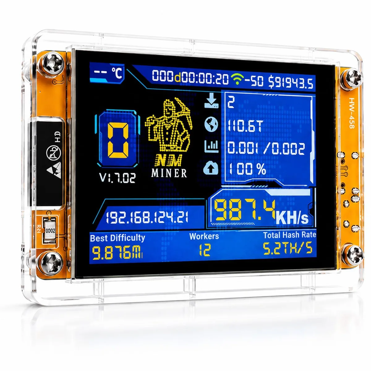 Bitaxe Bitaxe V2 1000KH/s Solo Miner 2.8" Display ESP32 Wi-Fi — product photo