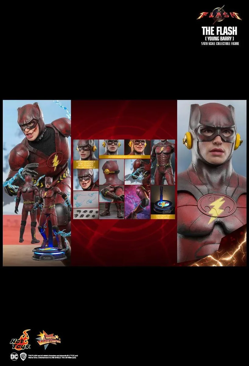 Hot Toys Hot Toys MMS723 The Flash Young Barry Standard Version action figure — product photo