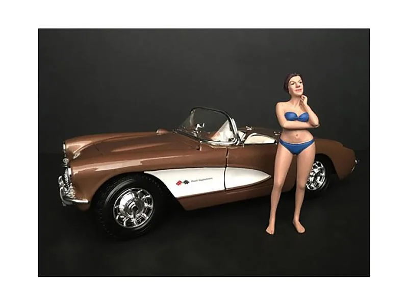 American Diorama American Diorama 38176 December Bikini Calendar Girl Figurine 1-18 Scale — product photo