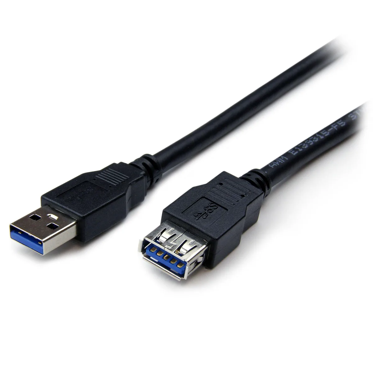  StarTech.com USB 3.0 Extension Cable A to A M/F 6 ft Black 5Gbps — product photo