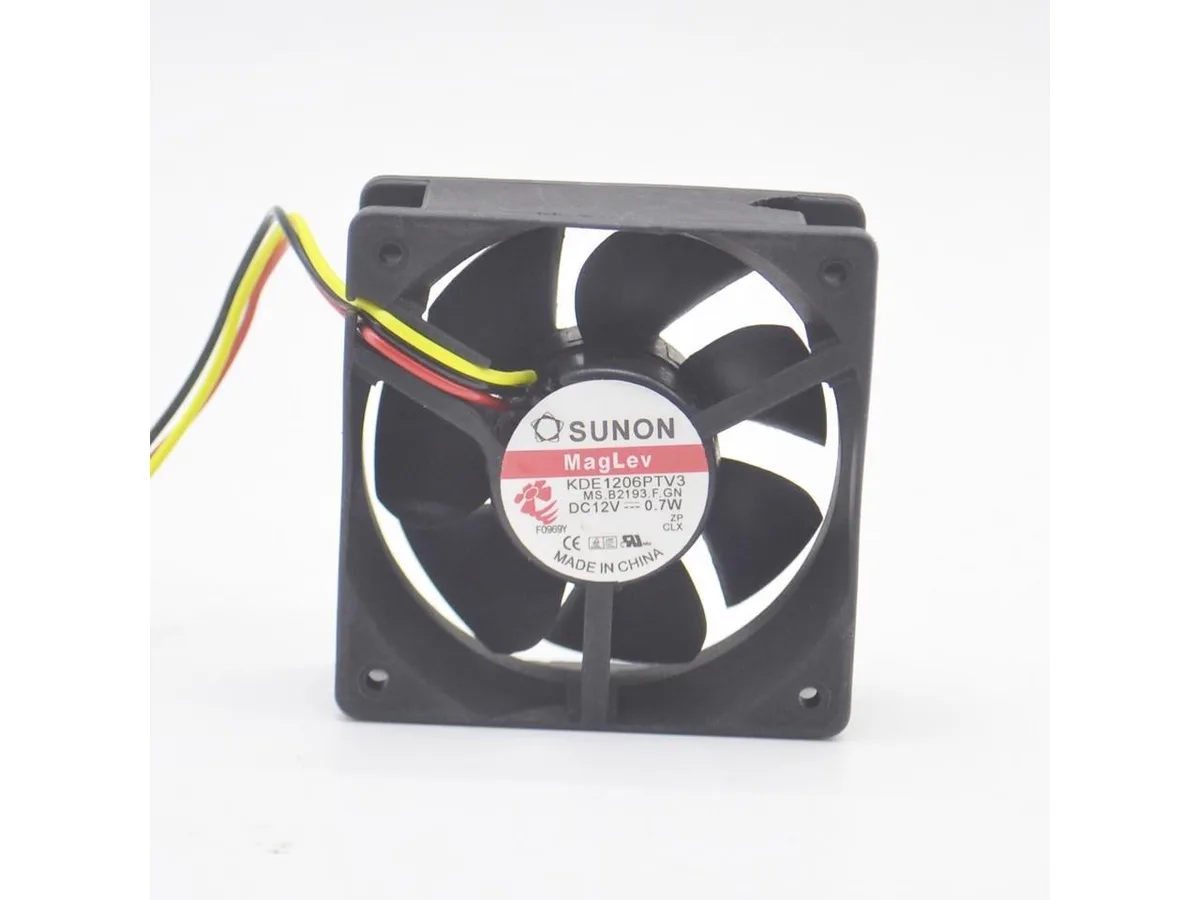 Fans Fans KDE1206PTV3 12V 0.7W 6CM 3 line SUNON radiator fan — product photo