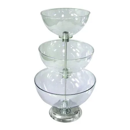 Azar Displays Azar Displays 720304 Three-Tier Bowl Counter Display 10" 12" 14 — product photo
