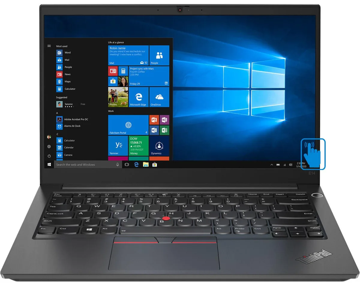 Lenovo Lenovo ThinkPad E14 Gen 2 14.0" Touchscreen i5-1135G7 8GB 512GB NVMe laptop — product photo