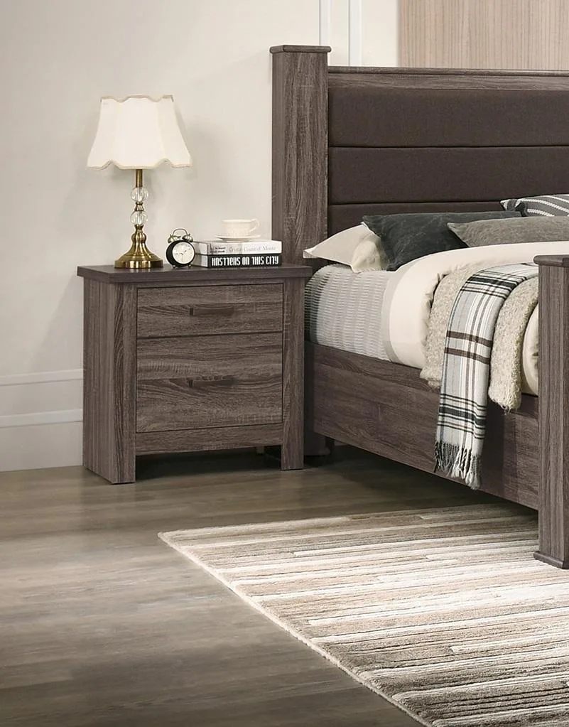 tuphen tuphen Nightstand 2 Drawers Natural 24x16x24 — product photo