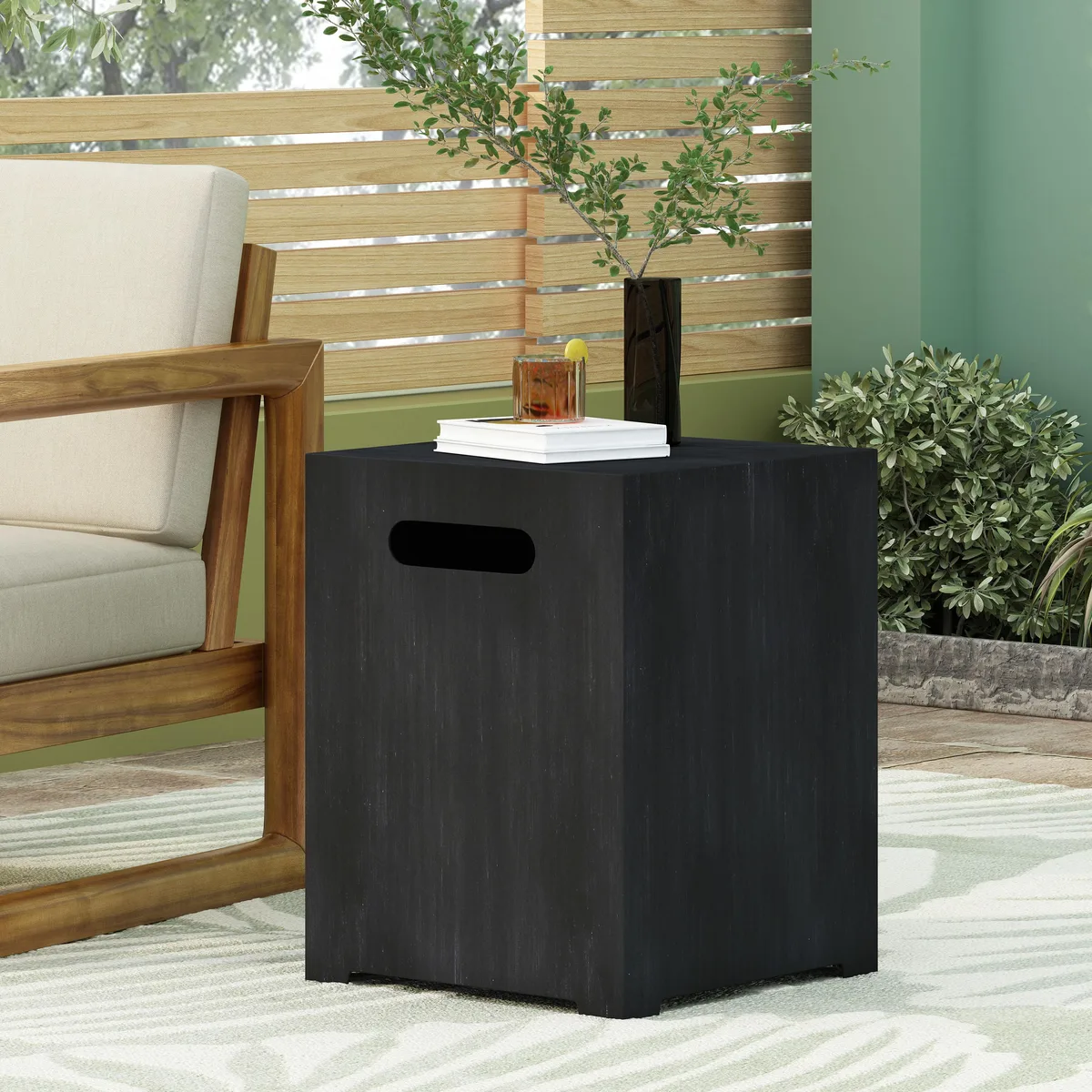 tuphen tuphen Iron Tank Holder outdoor heater 15.25 W 19.75 H — product photo