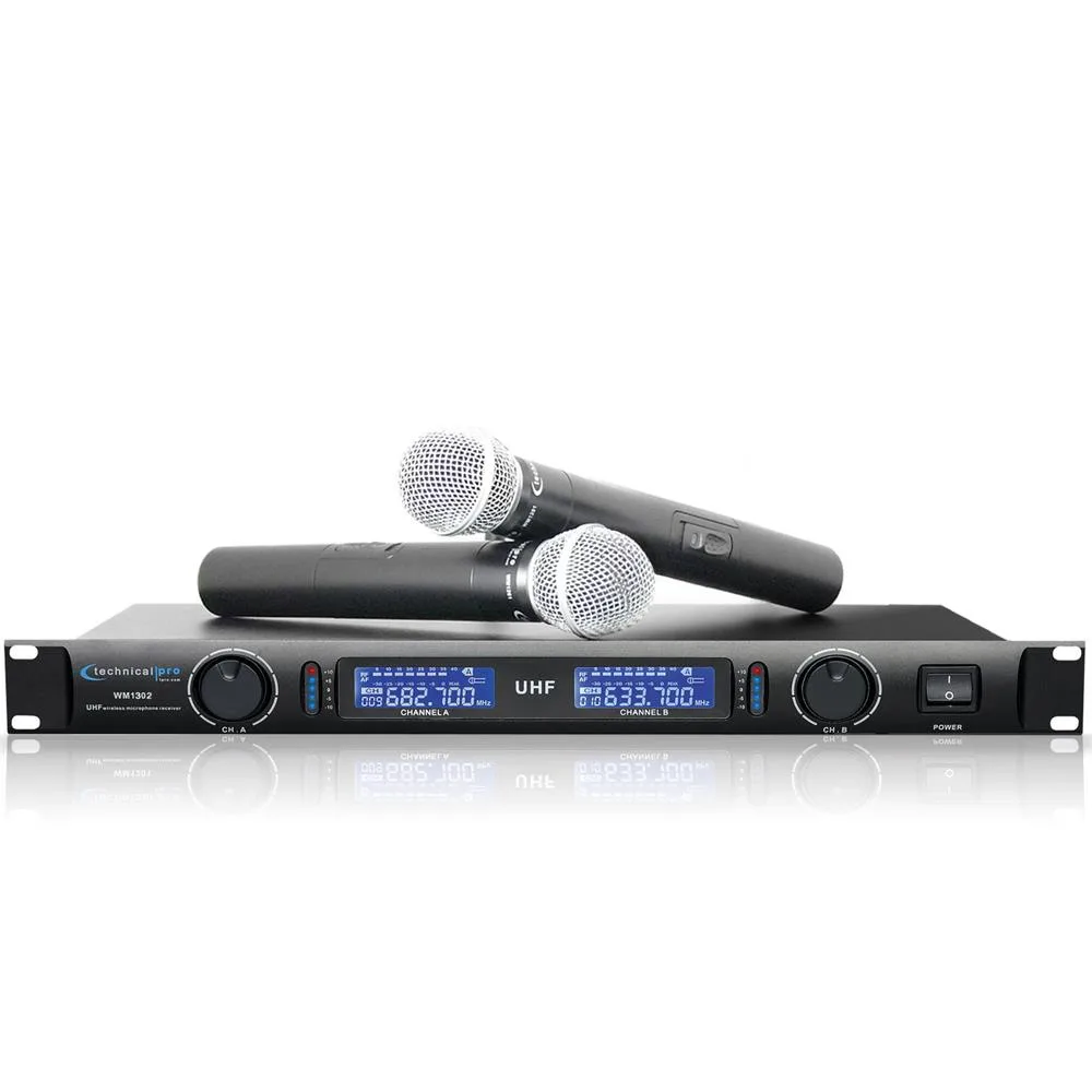 Technical Pro Technical Pro WM1302 Dual Wireless Microphone System UHF — product photo
