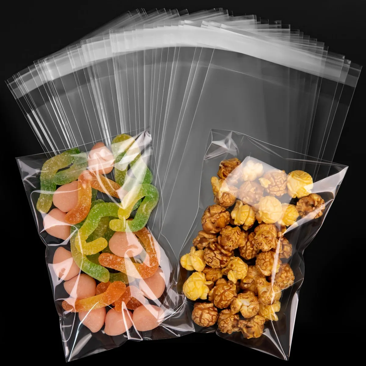 Pack of 240 clear self-seal polypropylene bags 4x6 inch 2 mil thick