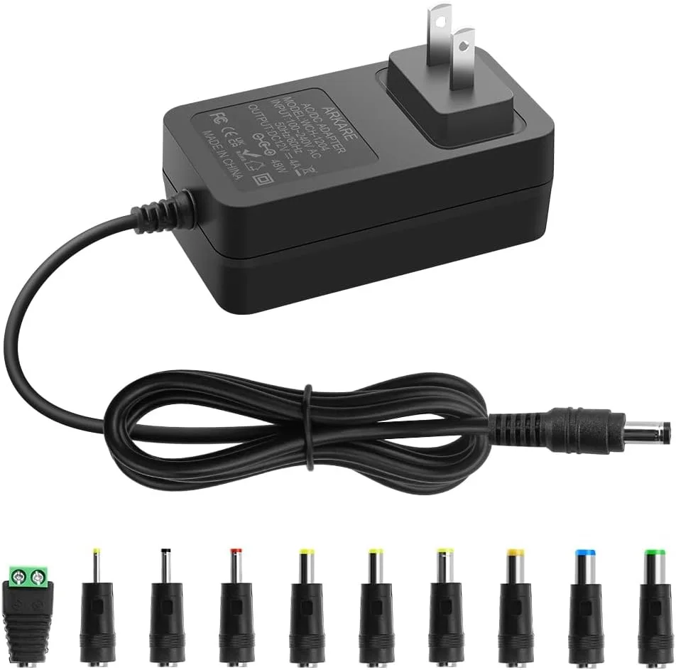 BASEUS BASEUS 12V 4A 48W AC adapter 1.5M 10 tips — product photo