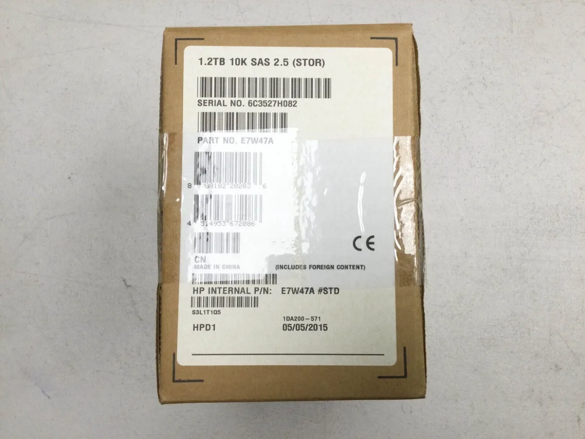 HP HP 730704-001 1.2 TB SAS 10000 RPM 2.5 in hard drive accessory — product photo