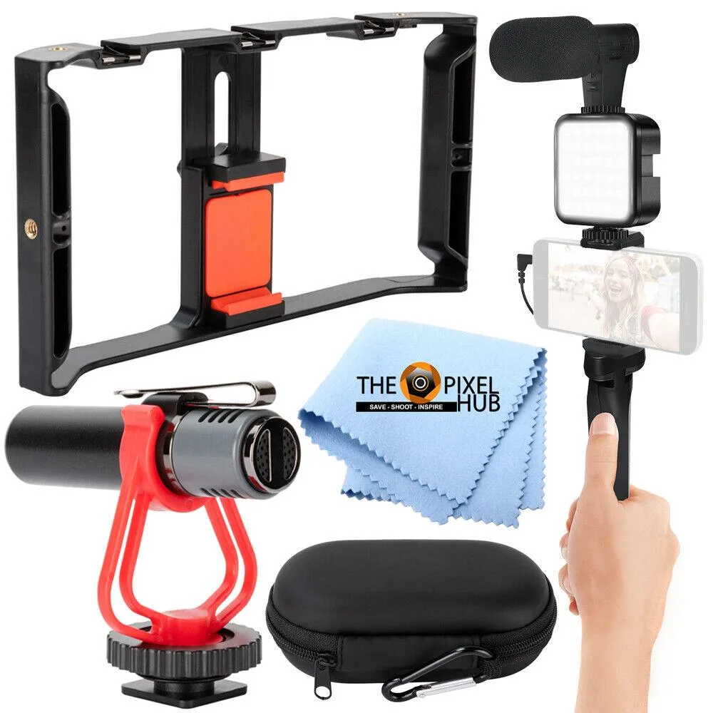 Ultimaxx Ultimaxx Vlogging Kit Bluetooth Mic 36 LED Light Rig 6.5 Tripod 48KHz — product photo
