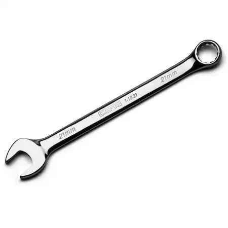 Capri Tools 21 mm 12-point combination wrench with canvas pouch