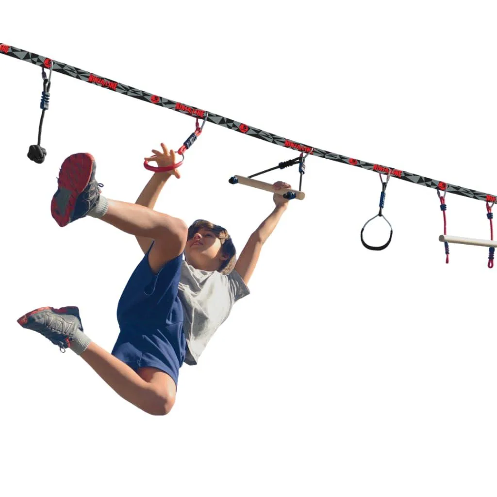 Slackers Ninjaline 36 ft Intro Kit Play Area 14 Pockets 7 Attachments 250 lbs 6000 lbs — product photo