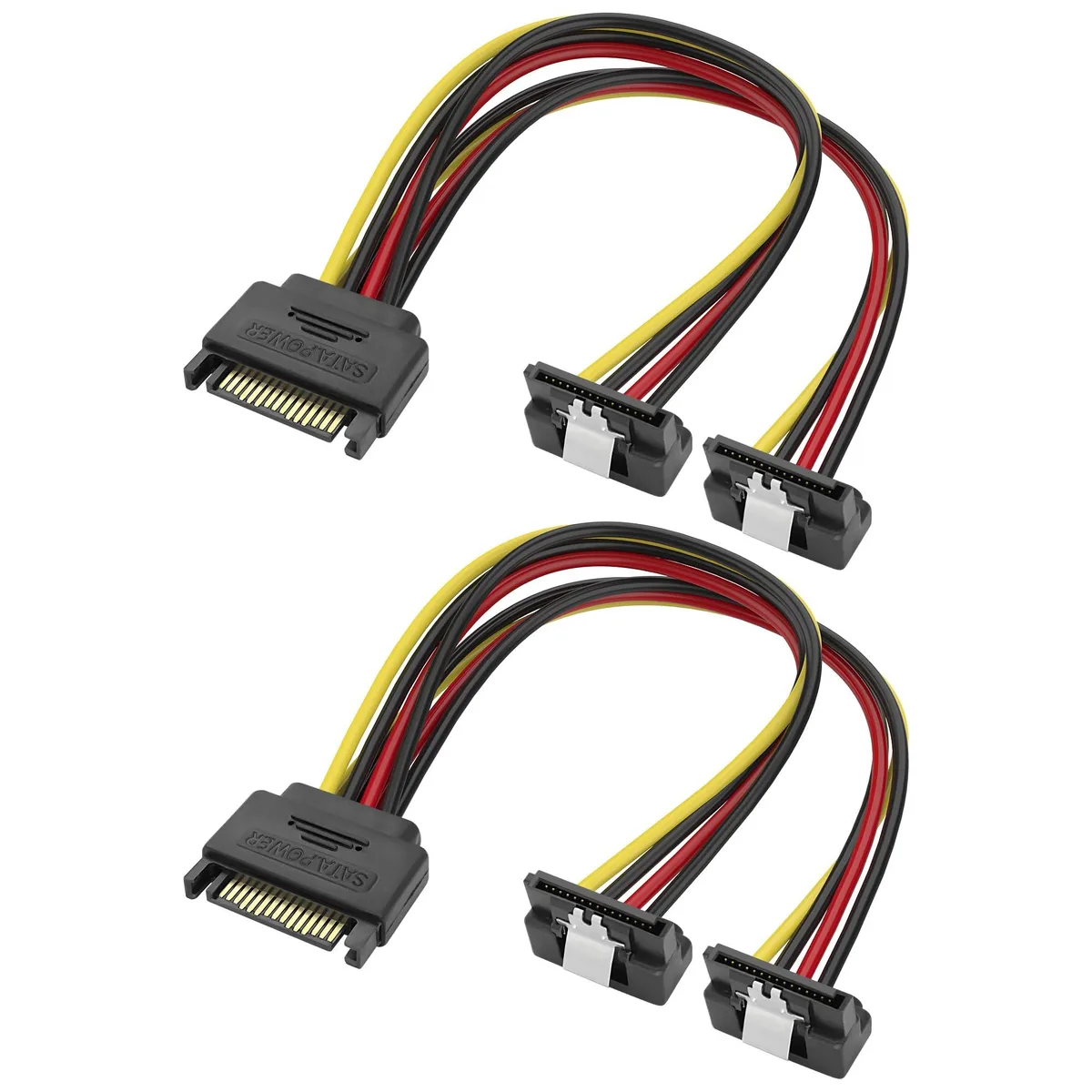 Vszerda Vszerda SATA 15Pin Power Y Splitter Cable 20cm 2Pack — product photo