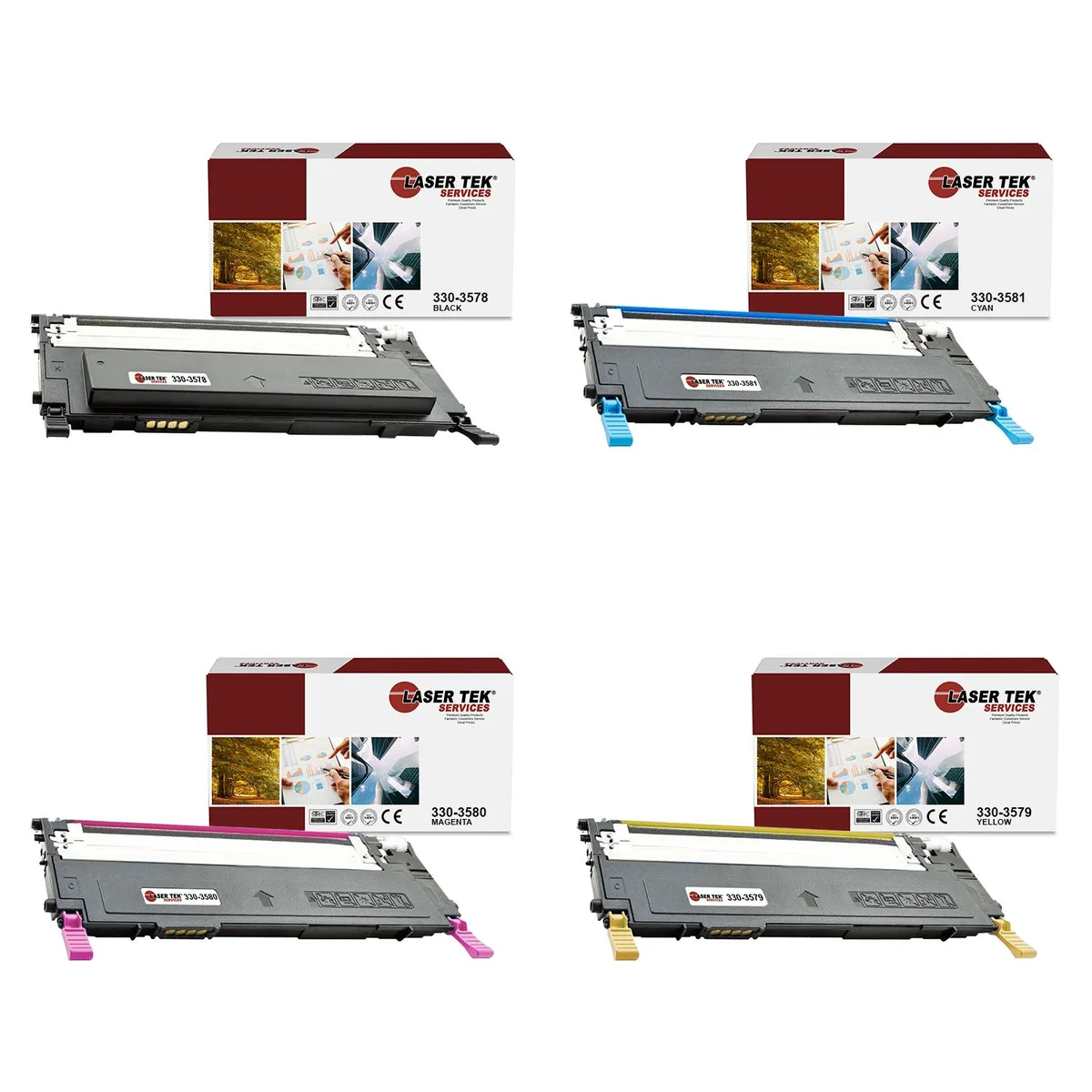 Laser Tek Services Laser Tek Services 1230 compatible toner cartridge 4PK — product photo