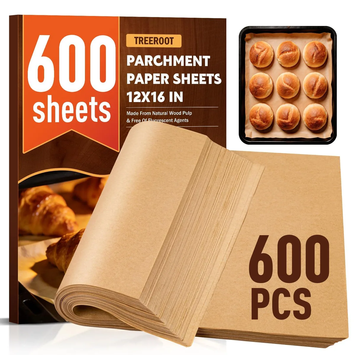 Treeroot 600 Sheets Parchment Paper 12x16 Inch — product photo