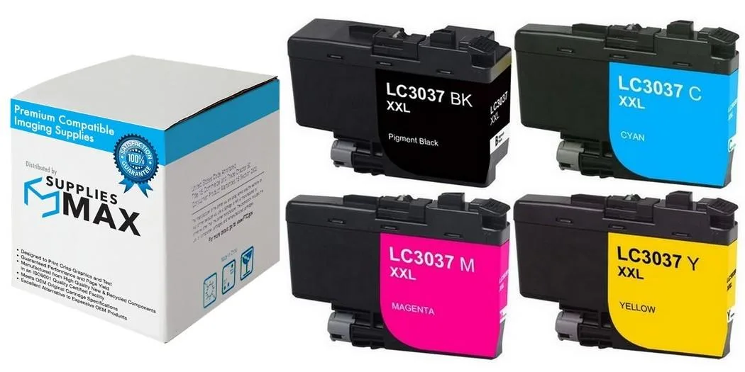 SuppliesMax SuppliesMax LC-3037VALBP Super High Yield Inkjet Combo Pack (BK/C/M/Y) 3000 pages — product photo
