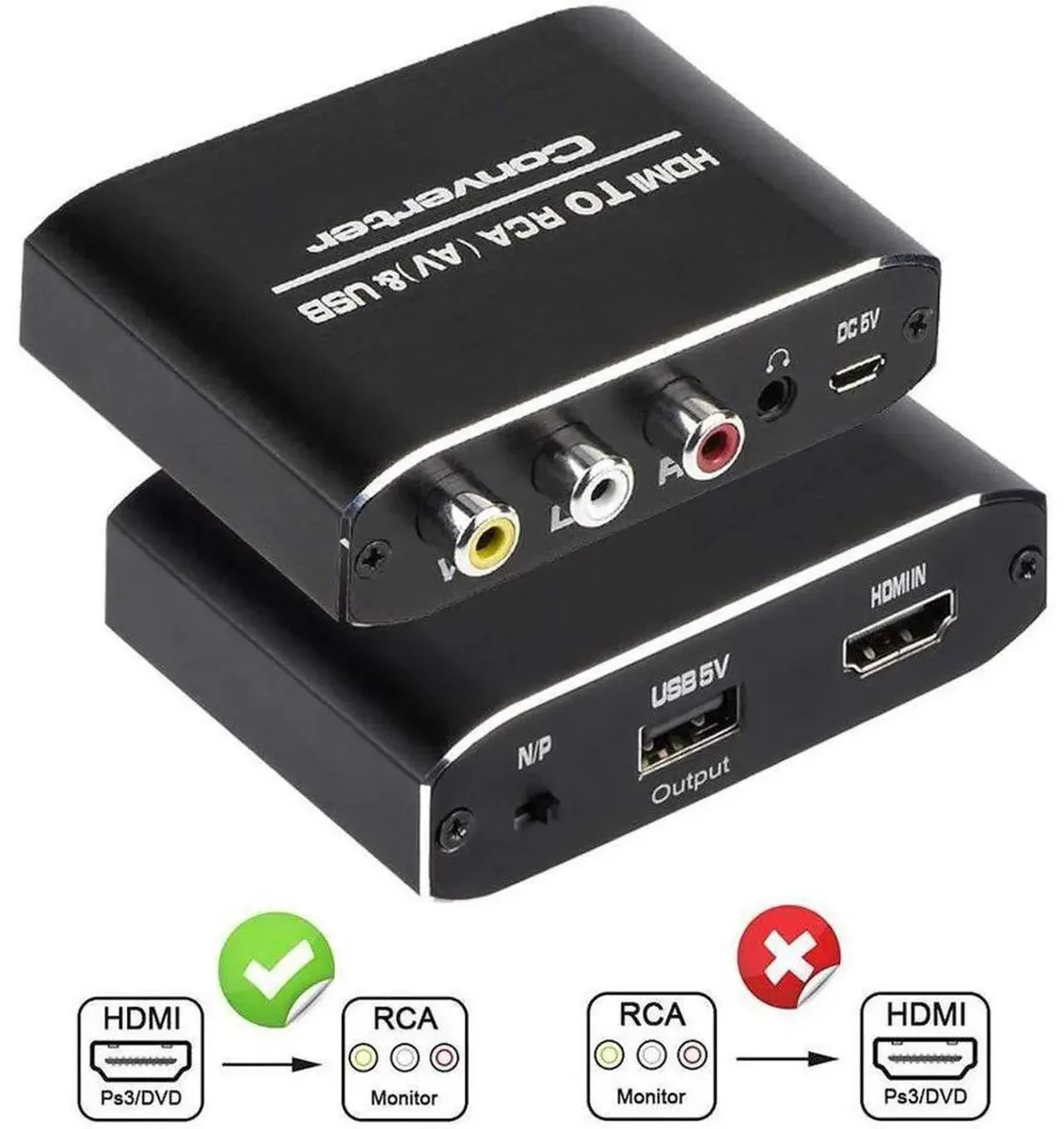 SMUGDESK SMUGDESK HDMI to RCA Converter eokCXOY 1080P@60Hz — product photo