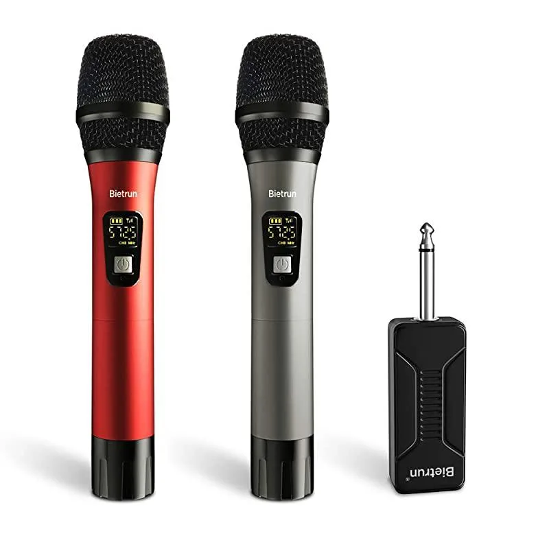 Blockchain Production LLC Blockchain Production LLC UHF Dual Handheld Dynamic Mic System 160ft Range 14 Plug — product photo