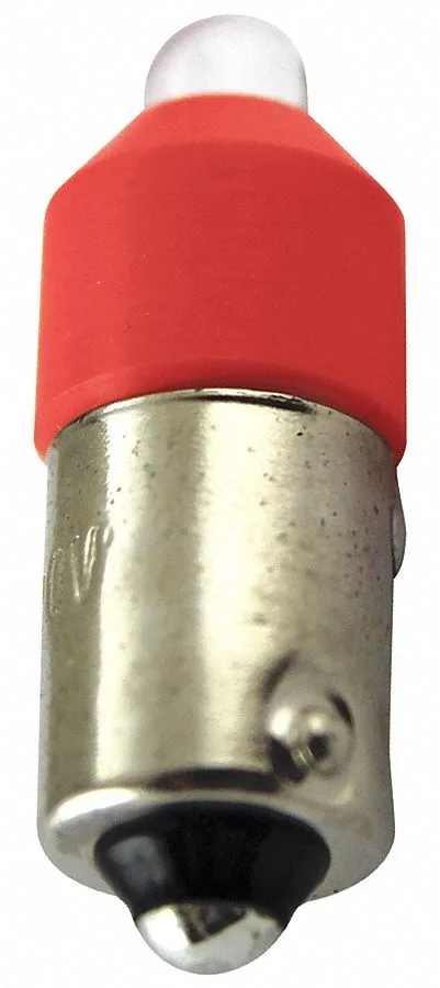 Eaton Eaton E22LED612RN 0.25 W T3-1/4 Miniature Bayonet BA9s 6-12V Red — product photo