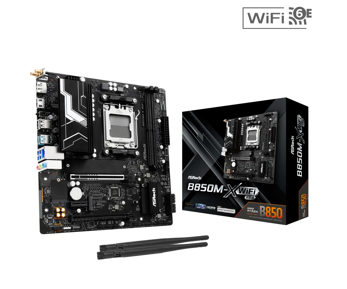 ASRock ASRock B850M-X WiFi R2.0 AMD motherboard — product photo
