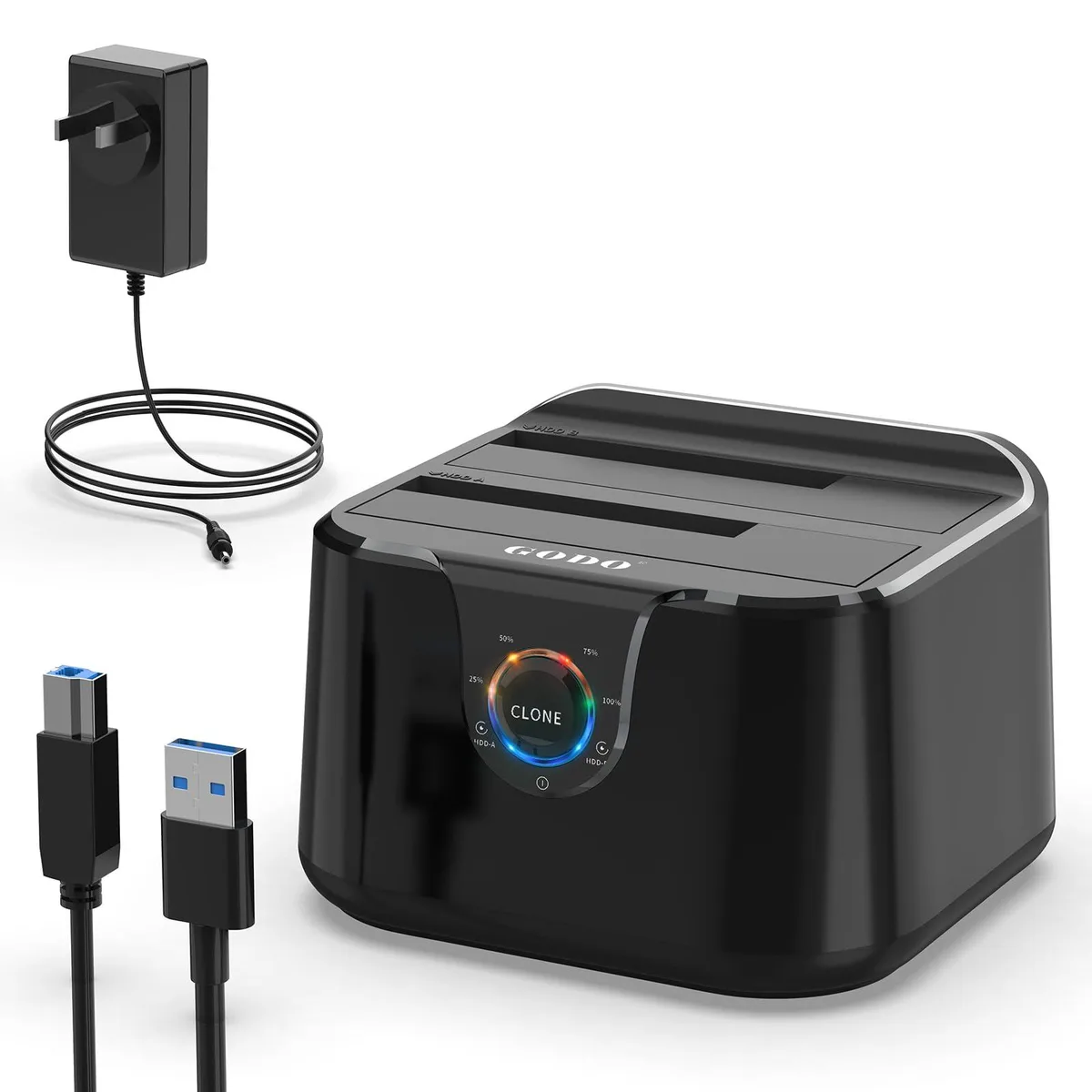  Belkin 2 Bay-Black-USB 3.0 dual-bay SATA docking station — product photo