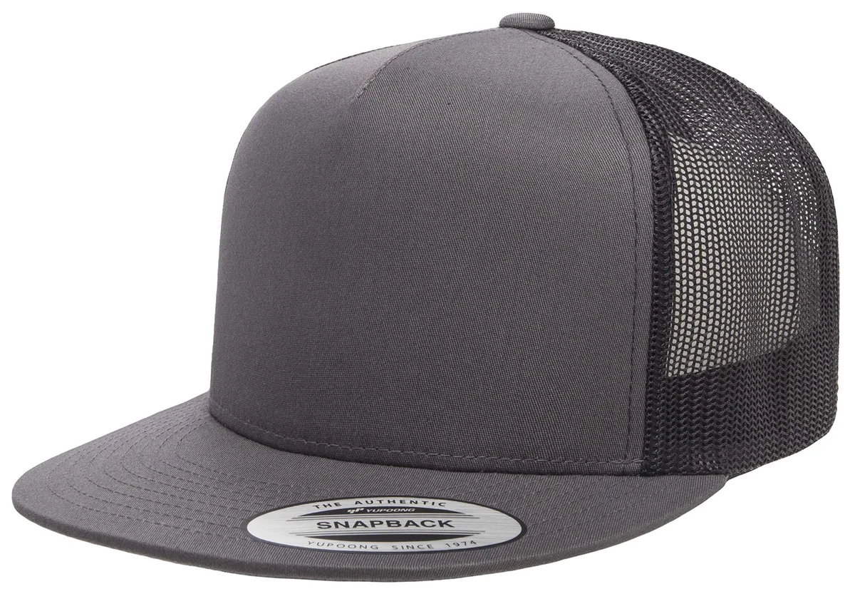  Flexfit 6006T Trucker Hat Black One Size 65% Polyester 35% Cotton — product photo