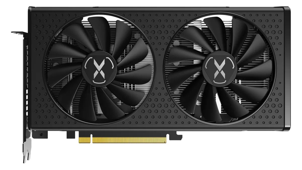 XFX XFX RX-76PSWFTFY Radeon RX 7600 8GB graphics card — product photo