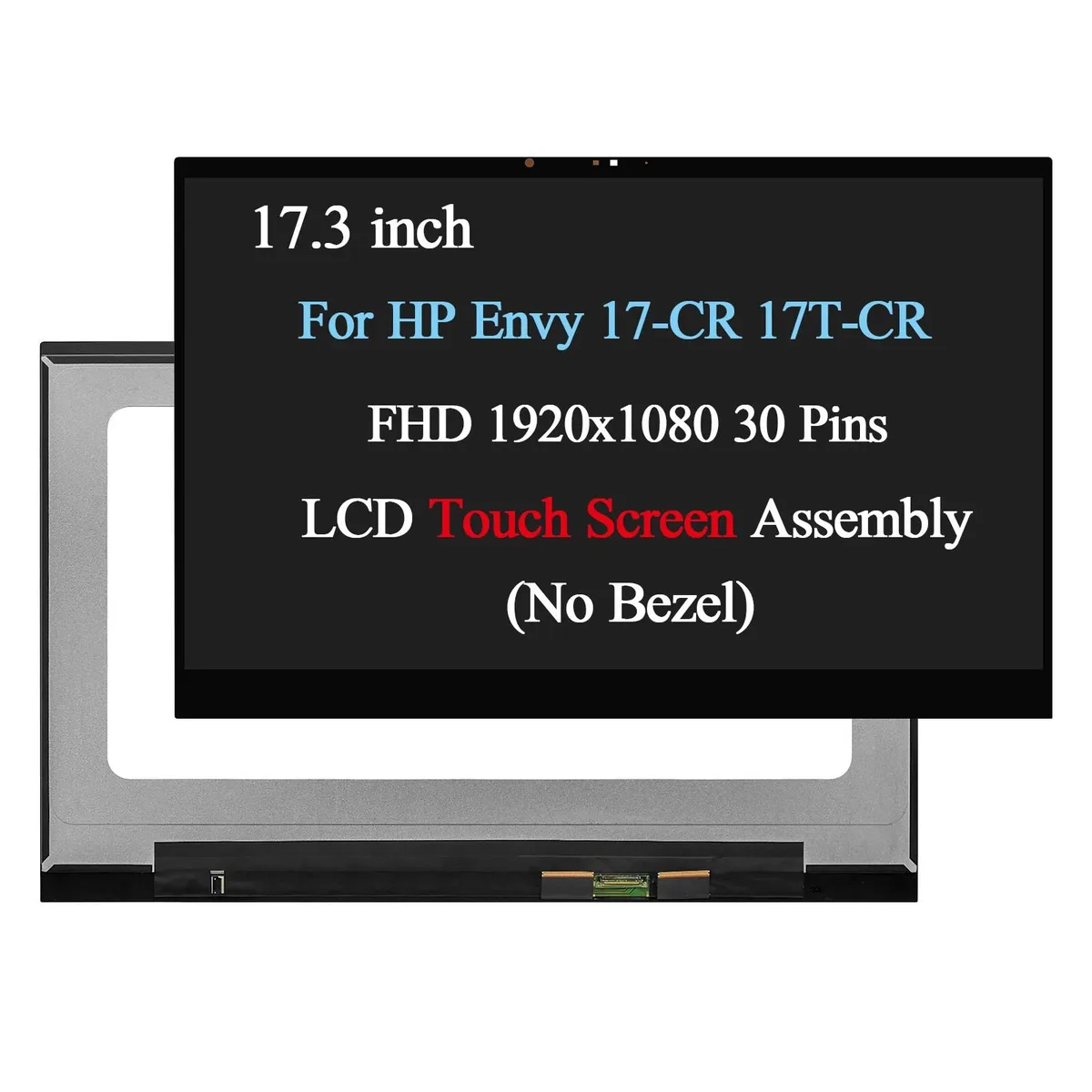 NUOLAISUN NUOLAISUN 17.3" FHD Touch Screen Assembly No Bezel for HP Envy 17T-CR100 17T-CR0000 — product photo