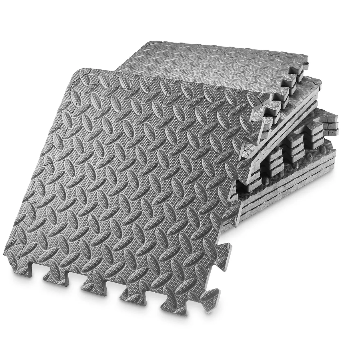 Philosophy Gym Philosophy Gym 12 Sq Ft 1/2" Thick Gray Interlocking Foam Tiles Pack of 12 — product photo
