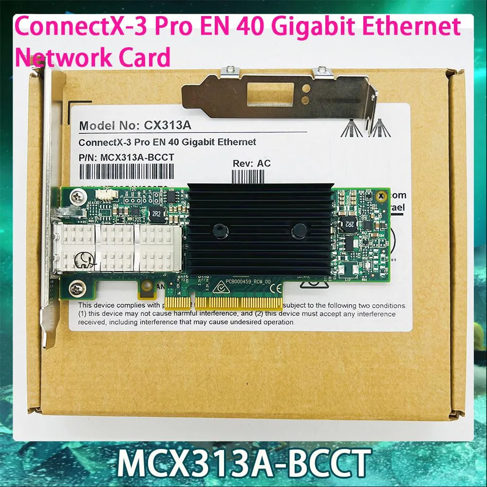 Mellanox Technologies Mellanox Technologies MCX313A-BCCT ConnectX-3 Pro EN 40GbE QSFP PCIe 3.0 x8 Network Card — product photo