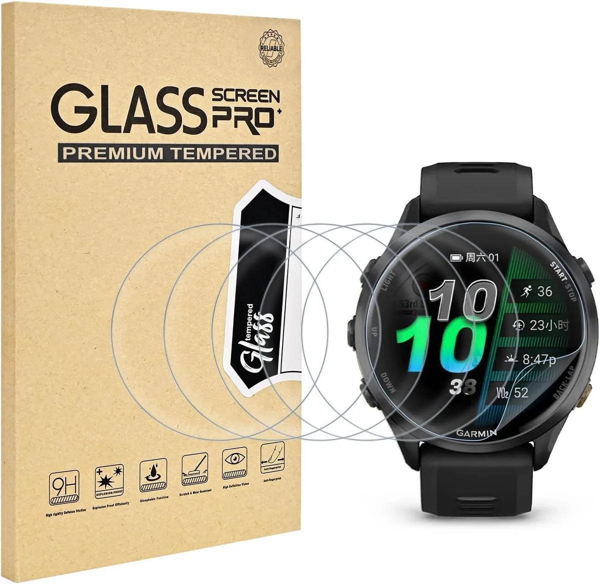 ETEIZU ETEIZU 6Pack Screen Protector TPU 0.3mm Forerunner 970 accessory — product photo