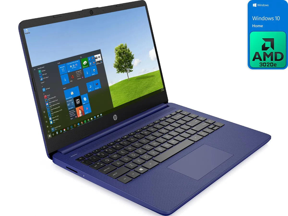 HP HP 14 laptop AMD 3020e 4GB 64GB eMMC Vega 3 Blue — product photo
