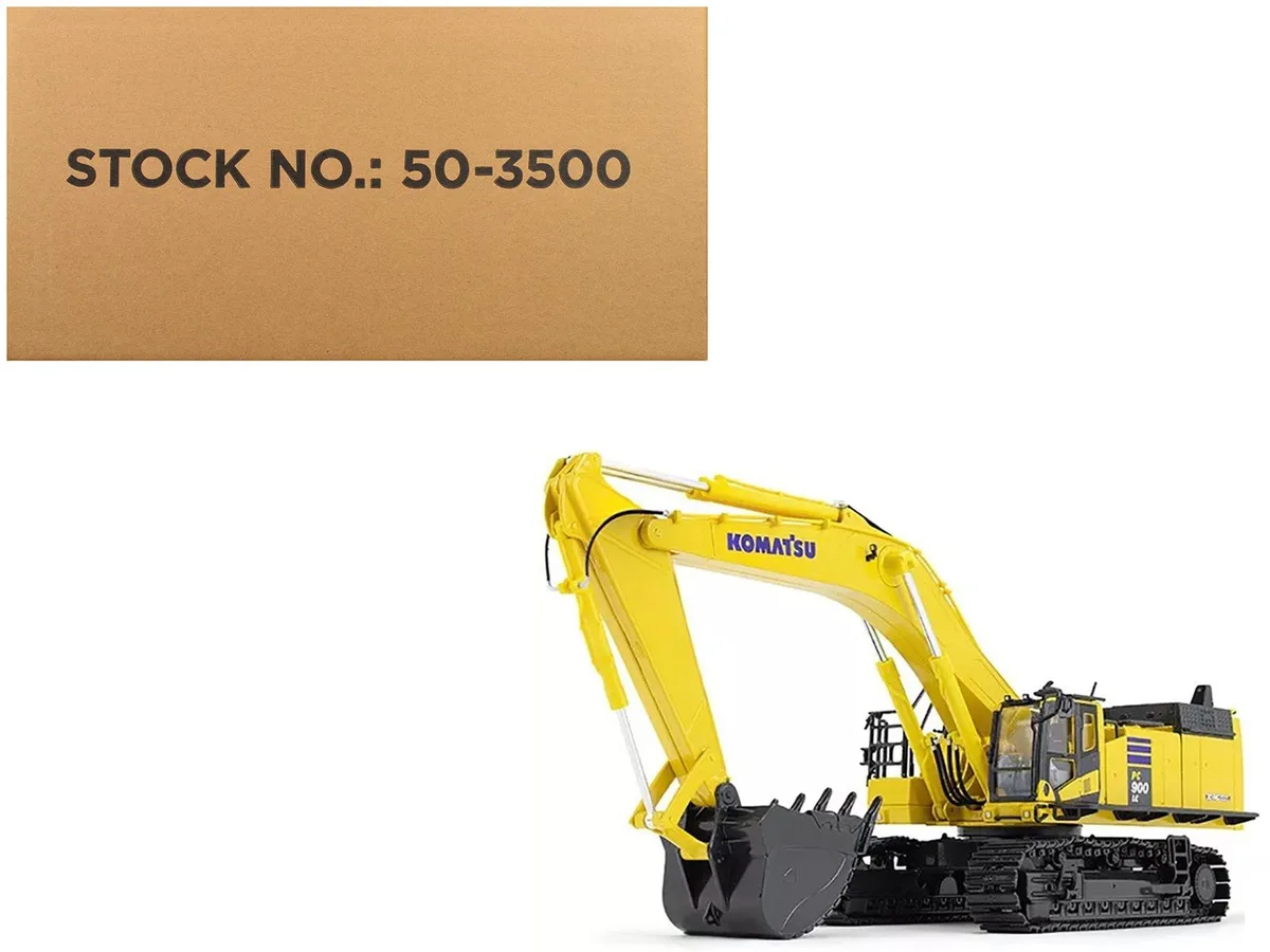 First Gear First Gear Komatsu PC900LC-11 1/50 Yellow Diecast Excavator — product photo