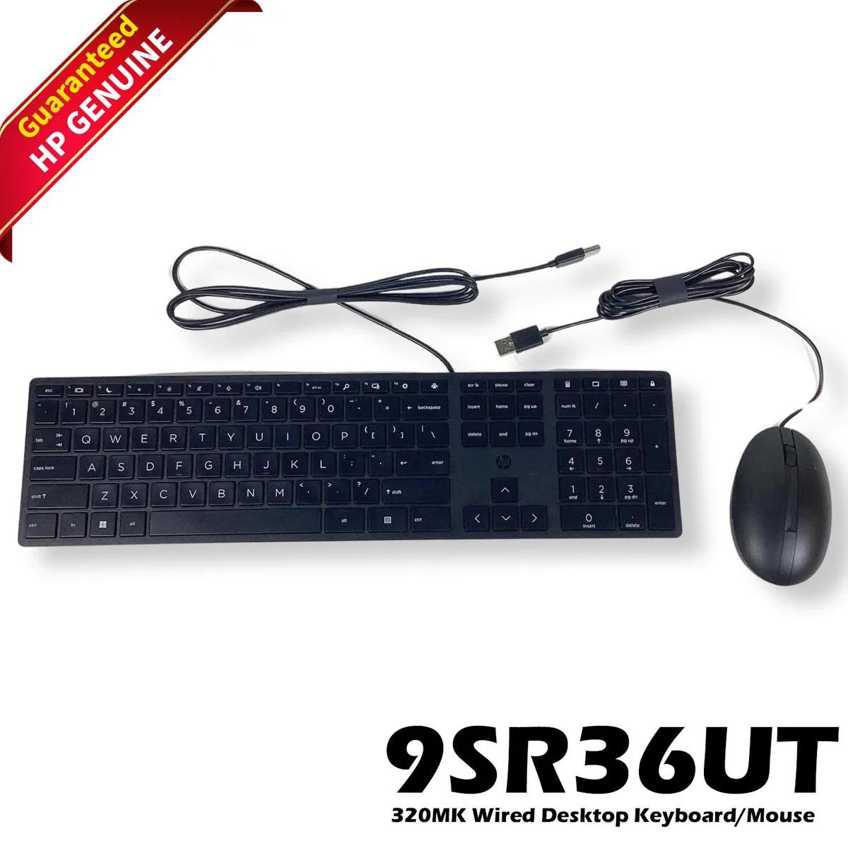 HP HP Wired Desktop 320MK Keyboard & Mouse Combo Black 9SR36UT#ABA laptop replacement part — product photo