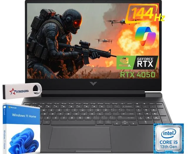 HP HP Victus 15.6" Gaming Laptop i5-13420H RTX 4050 16GB 1TB Black — product photo