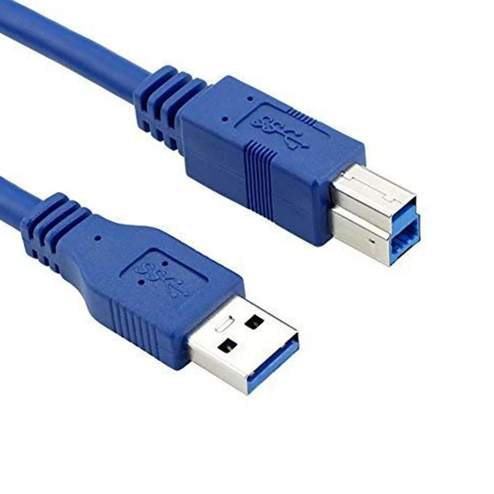 BUCIER BUCIER USB 3.0 Type A-Male to Type B-Male Cable 2 ft Blue — product photo
