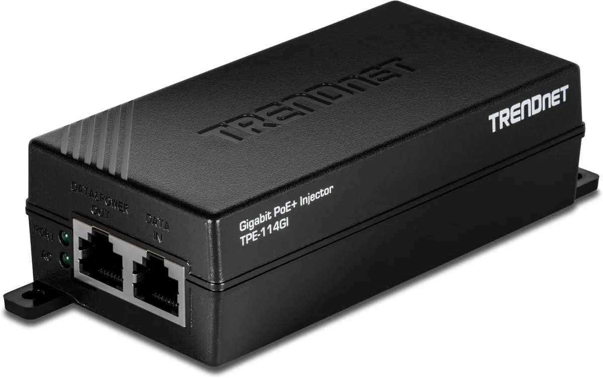 TRENDnet TRENDnet TPE-114GI Gigabit PoE+ Injector 30W 100m — product photo