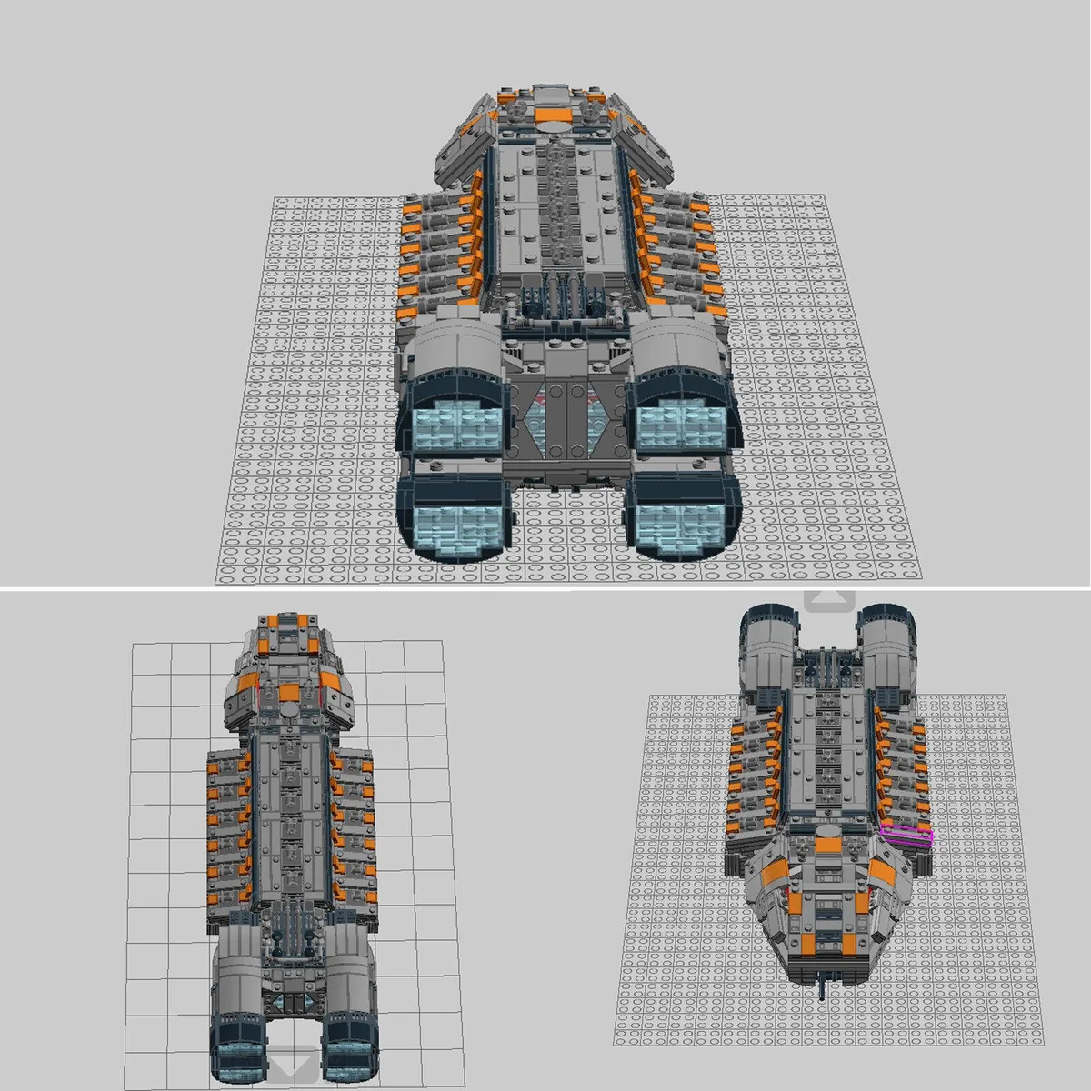 ZITIANYOUBUILD ZITIANYOUBUILD C5283 Minotaur Class Gunship 1751 Parts — product photo