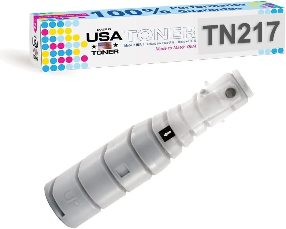 MADE IN USA TONER MADE IN USA TONER Compatible Toner Cartridge for Konica Minolta Bizhub 223, 283 TN-217 A202031 Black — product photo